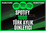 ⭐SPOTİFY 1000 TÜRK AYLIK DİNLENME (GARANTİLİ)⭐