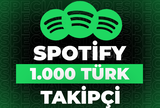 ⭐Spotify 1000 Türk Takipçi + 30 Gün Garanti⭐
