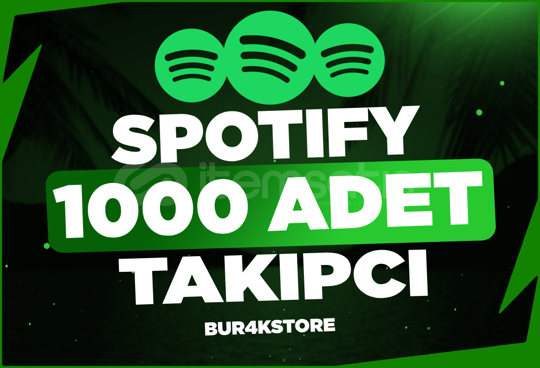 Spotify⭐1000 Türk takipçi⭐ Spotify⭐1000 Türk takipçi⭐