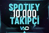 Spotify 10000 Profil/Playlist Takipçi