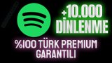 Spotify 10.000 Türk Premium Dinlenme