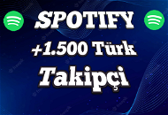Spotify 1500 Türk Takipçi [EN UYGUN+KALİTELİ] 