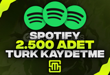 ✨Spotify 2.500 Adet Türk Kaydetme!