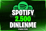 ⭐ Spotify 2500 Dinlenme ⭐