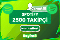 SPOTIFY 2.500 TAKİPÇİ / GARANTİLİ