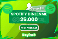 SPOTIFY 25.000 DİNLENME / GARANTİLİ