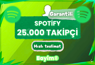 SPOTIFY 25.000 TAKİPÇİ / GARANTİLİ