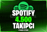 ⭐ Spotify 4500 Takipçi