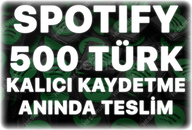 Spotify 500 Organik Türk Kaydetme