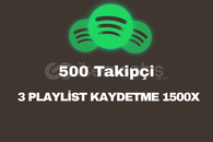 SPOTIFY 500 TAKİPÇİ / 1500X 3 GÖNDERİYE KAYDETME