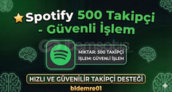 ⭐Spotify 500 Takipçi - Güvenli İşlem