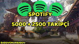 Spotify 5000 + 2500 Takipçi