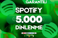 SPOTIFY 5.000 DİNLENME / GARANTİLİ