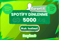 SPOTIFY 5.000 DİNLENME / GARANTİLİ