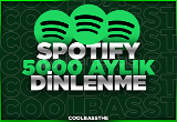 Spotify 5000 Gerçek & Kaliteli Dinlenme
