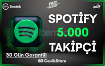 ⭐Spotify 5.000 Global Takipçi [Garanti]⭐