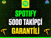 ⭐️☘️Spotify 5000 Takipçi❤️Garanti & Sorunsuz❤️