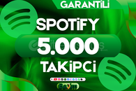 SPOTIFY 5.000 TAKİPÇİ / GARANTİLİ