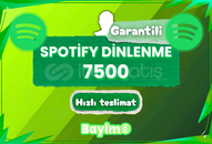 SPOTIFY 7.500 DİNLENME / GARANTİLİ