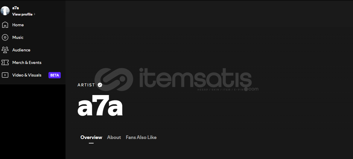 SPOTİFY MAVİ TİKLİ SANATÇI HESABI SPOTİFY MAVİ TİKLİ SANATÇI HESABI