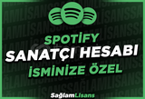 Spotify Sanatçı Hesabı + Adınıza Özel