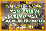 ✅ SQUAD TAM ERİŞİM KURUCU MAİL VERİLİR ONLİNE