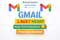 ⭐ 1X Kişiye Özel İsimlendirlmiş GMAİL - KALİTE ⚡