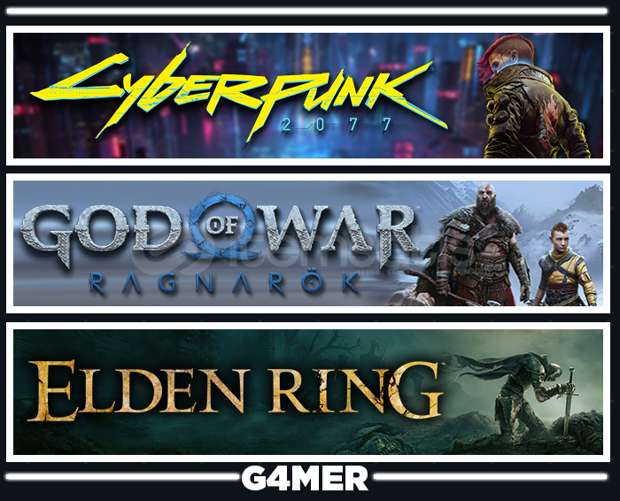 GOW Ragnarök + Cyberpunk 2077 + Elden Ring GOW Ragnarök + Cyberpunk 2077 + Elden Ring