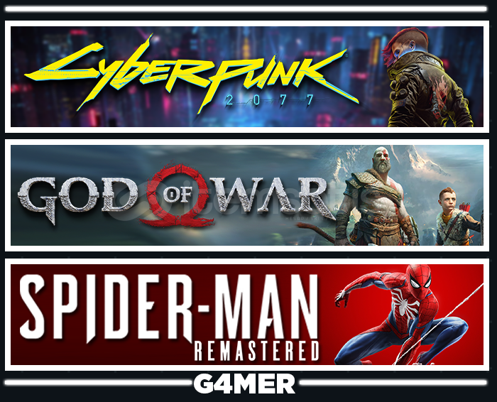 God of War + Cyberpunk 2077 + Spider-Man RE God of War + Cyberpunk 2077 + Spider-Man RE
