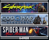 GOW Ragnarök + Cyberpunk 2077+ Spider Man Miles