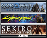 Cyberpunk 2077 + GOW Ragnarök + Sekiro