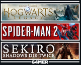 Spider-Man 2 + Hogwarts Legacy + Sekiro Spider-Man 2 + Hogwarts Legacy + Sekiro
