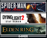 Spider Man Miles + Dying Light 2 + Elden Ring Spider Man Miles + Dying Light 2 + Elden Ring