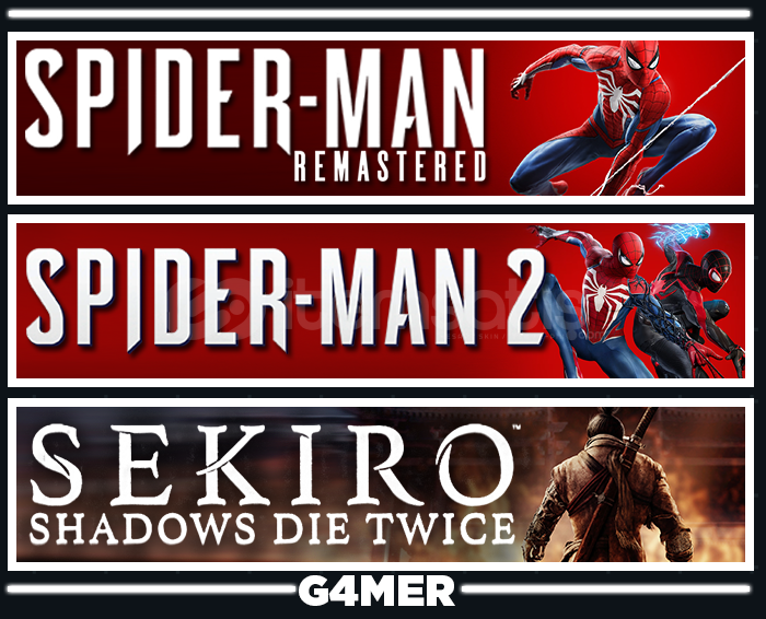 Spider Man 2 + Remastered + Sekiro Spider Man 2 + Remastered + Sekiro