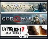 God of War + Hogwarts Legacy + Dying Light 2