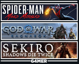 GOW Ragnarök + Spider Man Miles + Sekiro