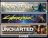 Cyberpunk 2077 + Hogwarts Legacy + UNCHARTED