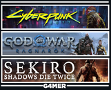 GOW Ragnarök + Cyberpunk 2077 + Sekiro