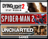 Spider-Man 2 + Dying Light 2 + UNCHARTED