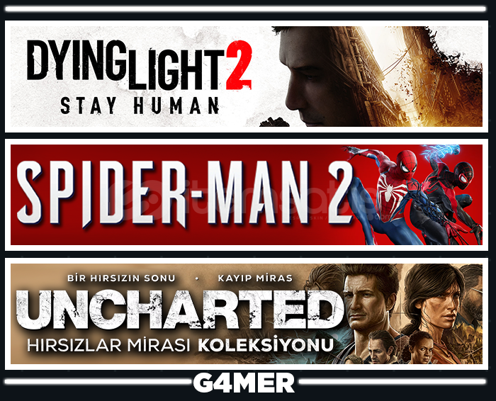 Spider-Man 2 + Dying Light 2 + UNCHARTED Spider-Man 2 + Dying Light 2 + UNCHARTED