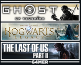 Hogwarts Legacy+Ghost of Tsushima+Last Of Us 2