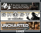 Wukong + Ghost of Tsushima + UNCHARTED