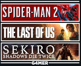 The Last of Us 1 + Spider-Man 2 + Sekiro