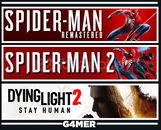 Spider Man 2 + Remastered + Dying Light 2