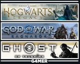 Ragnarök + Hogwarts Legacy + Ghost of Tsushima
