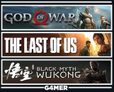 The Last of Us 1 +God of War +Black Myth Wukong