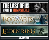 Hogwarts Legacy + The Last of Us 2 + Elden Ring