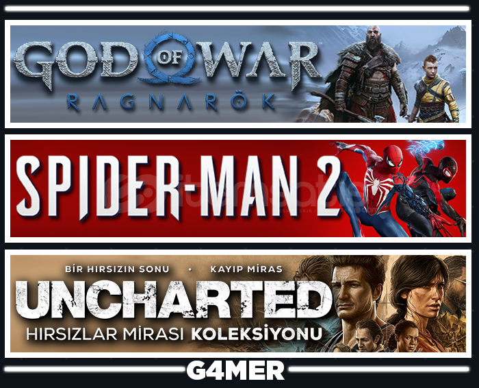 Spider-Man 2 + GOW Ragnarök + UNCHARTED Spider-Man 2 + GOW Ragnarök + UNCHARTED