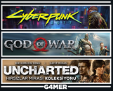 God of War + Cyberpunk 2077 + UNCHARTED