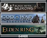 GOW Ragnarök + Black Myth Wukong + Elden Ring